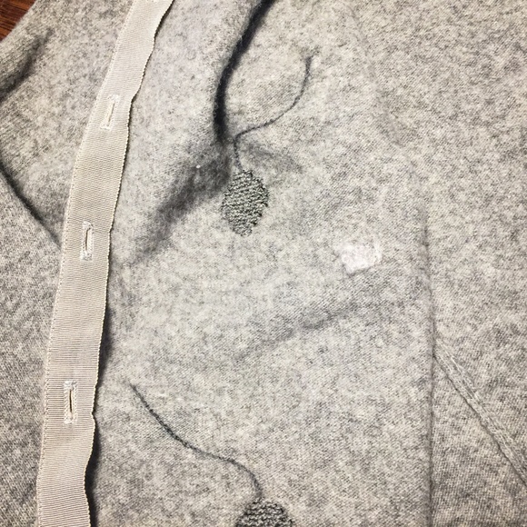 SOLD LOCALLY/Adorable Upcycled Vintage Wool Cardigan - Picture 6 of 7